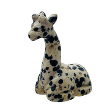 Load image into Gallery viewer, Dalmation Stone Giraffe Giraffe | 49x28x20mm | White Black | 1 Figurine