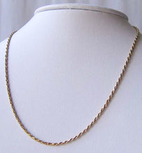 Load image into Gallery viewer, Italian Vermeil 1.5mm Rope Chain 18" Necklace 10024B - PremiumBead Alternate Image 2