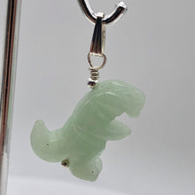 Load image into Gallery viewer, Aventurine Dinosaur Tyrannosaurus Rex Sterling Silver Pendant | 1.5" (Long) | - PremiumBead Alternate Image 4