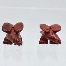 Load image into Gallery viewer, 2 Soaring Carved Brecciated Jasper Eagle Beads | 21x16x14mm | Red - PremiumBead Alternate Image 8