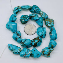 Load image into Gallery viewer, Turquoise Howlite Nugget Bead Strand 110171B