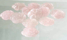 Load image into Gallery viewer, Rose Quartz Gemstone Carved Rose Flower Bead | 21x9mm | 1 Bead |