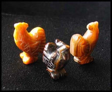 Load image into Gallery viewer, Cock A Doodle Doo Carved Tigereye Rooster Beads - PremiumBead Alternate Image 2
