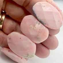 Load image into Gallery viewer, Pin Cushion Faceted Peruvian Opal Stretchy Bracelet |6.5 to 7.5"| Pink |9 beads| - PremiumBead Alternate Image 5