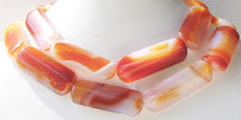 Load image into Gallery viewer, 1 Red Orange Sardonyx 41x16mm Pendant Bead 9589B - PremiumBead Primary Image 1