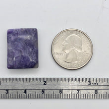 Load image into Gallery viewer, 29cts of Rare Rectangular Pillow Charoite Bead | 1 Beads | 23x17x8mm | 10872B - PremiumBead Alternate Image 3
