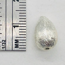 Load image into Gallery viewer, Designer Brushed Sterling Silver Teardrop Bead 10337