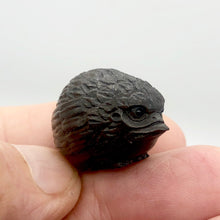 Load image into Gallery viewer, Carved & Signed Teak Baby Bird Ojime Netsuke Bead | 25x20x17mm | Brown - PremiumBead Alternate Image 3