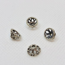 Load image into Gallery viewer, Exotic Silver Filigree Bead Caps 003217 - PremiumBead Primary Image 1