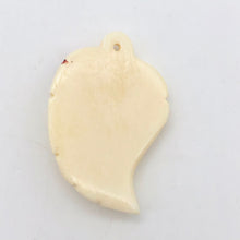 Load image into Gallery viewer, Loving Ladybug on a Leaf Hand Carved Pendant Bead | 44x29x8.5mm | 10870 - PremiumBead Alternate Image 10
