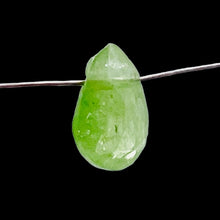 Load image into Gallery viewer, Garnet Grossular Flat Faceted Briolette Pendant Bead| 9x6x3mm (1.3ct) |Green | 1