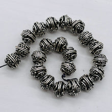 Load image into Gallery viewer, Designer 21 intricate Spiral 2.7 Grams Sterling Silver Bead 4019