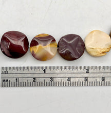 Load image into Gallery viewer, So Sexy! Wavy Disc Mookaite 16x5mm 12 Bead Half-Strand!! - PremiumBead Alternate Image 5