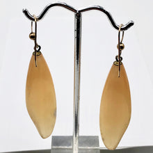 Load image into Gallery viewer, Moonstone 14K Gold Filled Dangle Earrings | 2 1/2" Long | Peach | 1 Pair |