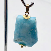 Load image into Gallery viewer, Hemimorphite 14K Gold Filled Carved Pendant | 1 1/2" Long | Blue | 1 Pendant |