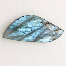 Load image into Gallery viewer, Spectrolite Labradorite Pendant Bead | 1.75x.63x.5" | Blue Gold Gray | 1 Bead(s)