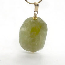 Load image into Gallery viewer, Kunzite Hiddenite 14K Gold Filled Crystal Pendant| 1 1/2" Long|Green | 1 Pendant