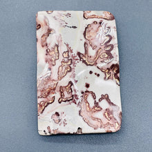 Load image into Gallery viewer, Apache Jasper Wavy Rectangle Pendant Bead | 2 1/2x1 3/4" | Red | 1 Bead |