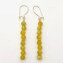 Load image into Gallery viewer, Tigereye 14K Gold Filled Earrings | 2 Inch Drop | Golden |