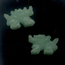 Load image into Gallery viewer, Wild 2 Aventurine Hand Carved Winged Dragon Beads | 21x14x9mm | Green