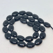 Load image into Gallery viewer, AAA Black Obsidian with Some Rainbow Oval Bead Strand 103044 - PremiumBead Primary Image 1