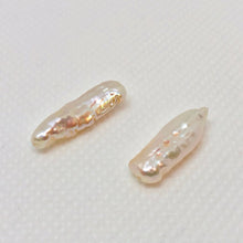 Load image into Gallery viewer, 8 Natural Peachy Pink Biwa Stick FW Pearls #4450 - PremiumBead Alternate Image 2