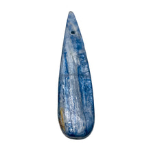 Load image into Gallery viewer, Kyanite 15.3g Teardrop Briolette Pendant Bead | 70x17x7mm | Blue Silver | 1 Bead