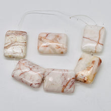 Load image into Gallery viewer, 2 Fire Jasper Rectangle Pendant Beads 008946