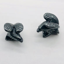 Load image into Gallery viewer, Soaring Eagle Carved Hematite Worry-Stone Figurine