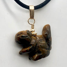 Load image into Gallery viewer, Nuts! Tiger's Eye Squirrel 14Kgf Pendant 509279TEG - PremiumBead Alternate Image 6