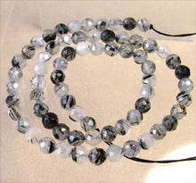 Load image into Gallery viewer, Natural Untreated Tourmalated Quartz Round Beads (approx. 25) 10484 - PremiumBead Alternate Image 3