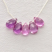 Load image into Gallery viewer, 1 AAA Natural Brilliant Pink Sapphire .6cts Briolette Bead 5899D - PremiumBead Alternate Image 7