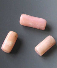 Load image into Gallery viewer, 36cts 3 Natural AAA Pink Peruvian Opal Tube Beads 3936D - PremiumBead Primary Image 1