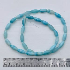 Hemimorphite Oval Bead Strand | 12x5mm | Blue | 34 Beads |