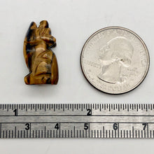 Load image into Gallery viewer, Howling New Moon Tiger's Eye Wolf Coyote Figurine | 21x11x8mm | Golden Brown - PremiumBead Alternate Image 4
