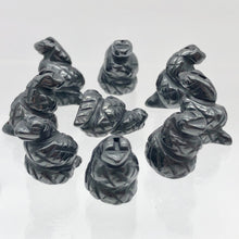 Load image into Gallery viewer, Charmer 2 Carved Hematite Snake Beads | 20.5x20x14mm | Silver Grey - PremiumBead Alternate Image 8