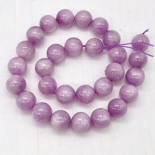 Load image into Gallery viewer, Natural Untreated Deep Pink Lavender Kunzite 13mm Round Beads | 2 Bead(s)