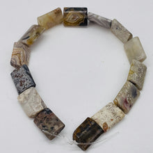 Load image into Gallery viewer, 2 Crazy Lace Agate 14x10mm Rectangle Beads 4584
