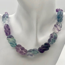 Load image into Gallery viewer, Magical! 3 Carved Fluorite Oval Beads - PremiumBead Alternate Image 7