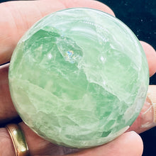 Load image into Gallery viewer, Fluorite Scry Sphere Round | 2 1/4" | Green/Clear | 1 Crystal Sphere |
