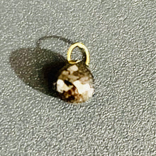 Load image into Gallery viewer, .71cts Natural Black Conflict Free Diamond 18K Pendant Bead | 5x4.25mm |