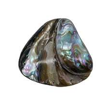 Load image into Gallery viewer, Abalone Hinge Shell | 38x42x12to 36x38x11mm | Silver Pink | 1 Pendant Bead |