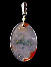 Load image into Gallery viewer, Abstract Moss Crane! Natural Red Limbcast Pendant Bead 507044A