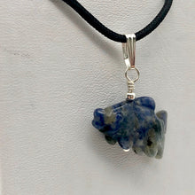 Load image into Gallery viewer, Sodalite Fish Koi Solid Sterling Silver Pendant! Swimmin' 509265Sds - PremiumBead Alternate Image 5