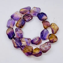 Load image into Gallery viewer, Ametrine Nugget Large Bead Strand | 25x18x14 to 21x15x12 | Purple/Gold| 19 Beads