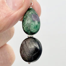 Load image into Gallery viewer, Rare Ruby Fuchsite Hypersthene Teardrop Sterling Silver Pendant | 1 3/4" Long |