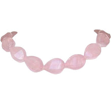 Load image into Gallery viewer, Sparkle Twist Faceted Rose Quartz 23x17mm Pear Bead Strand 108679