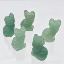 Load image into Gallery viewer, Adorable! Aventurine Sitting Carved Cat Figurine | 21x11x8mm | Green - PremiumBead Alternate Image 2