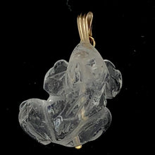 Load image into Gallery viewer, Quartz Frog Pendant Necklace | Semi Precious Stone Jewelry | 14k Pendant