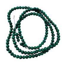 Load image into Gallery viewer, Malachite Round Bead Strand | 3mm | Green | 150 Beads |